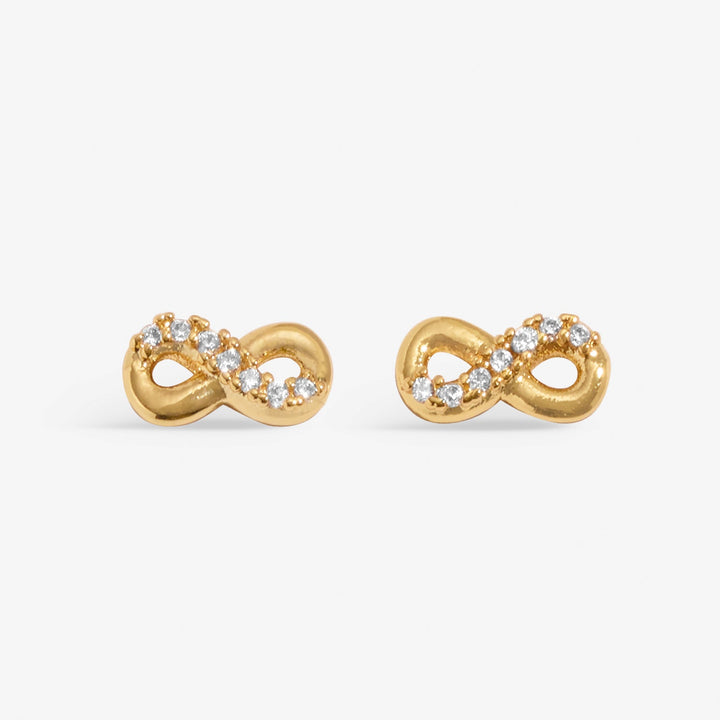 Lumia Infinity Gold Plated Earrings 8647Joma Jewellery8647