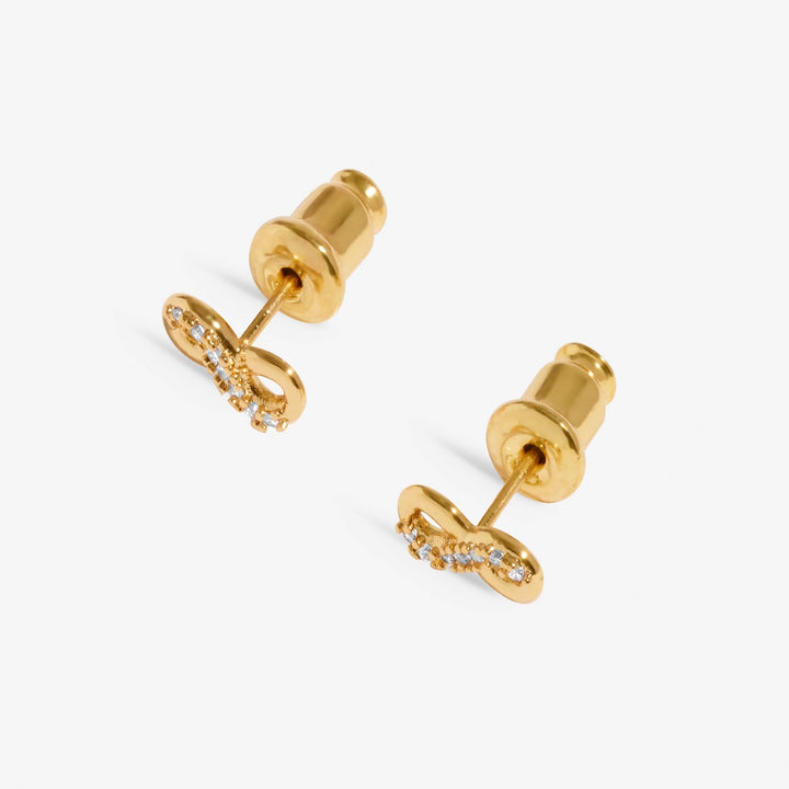 Lumia Infinity Gold Plated Earrings 8647Joma Jewellery8647