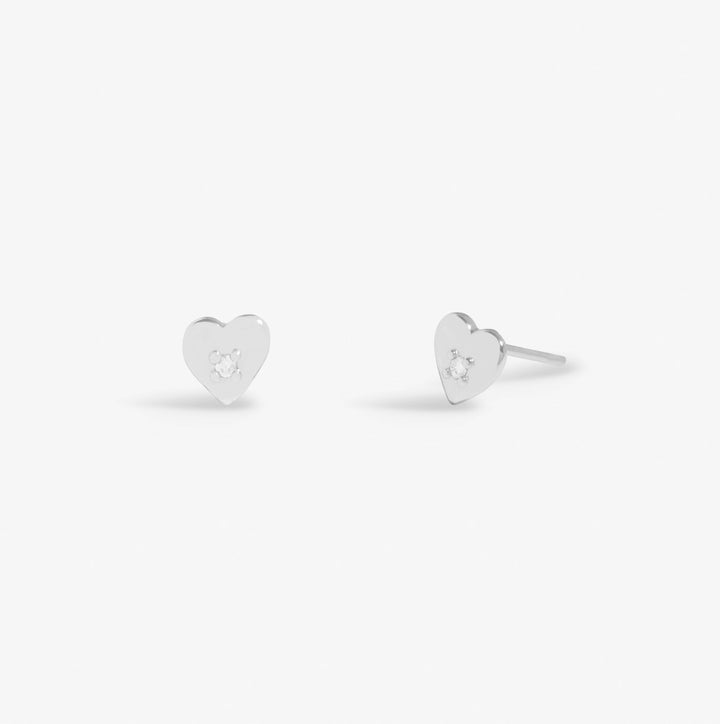 Lumia Zirconia Heart Silver Plated Earrings 8651Joma Jewellery8651