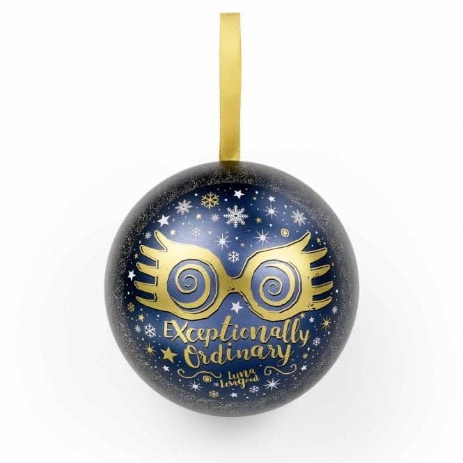Luna Lovegood Glasses Christmas Gift Bauble &amp; NecklaceHarry PotterHPCB0256