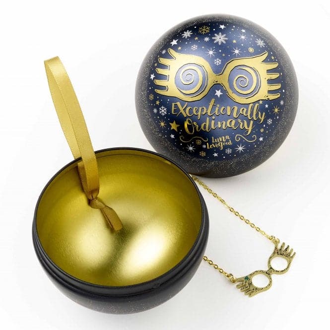 Luna Lovegood Glasses Christmas Gift Bauble & NecklaceHarry PotterHPCB0256