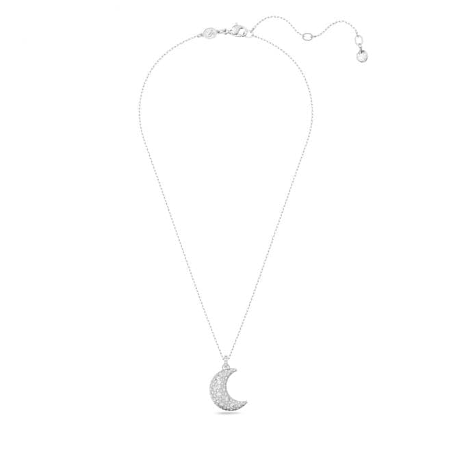 Luna White Rhodium Plated Moon Pendant 5666181Swarovski5666181