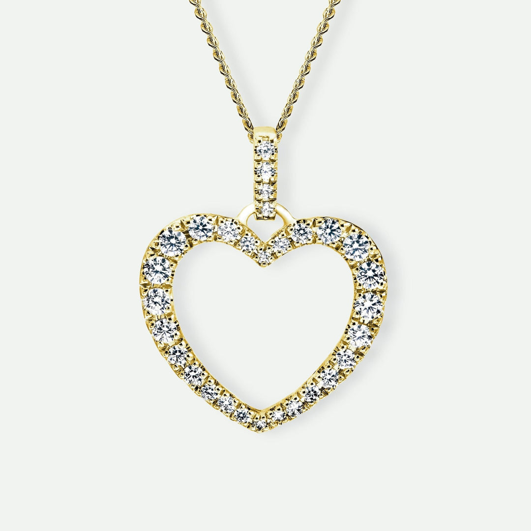 Mable | 9ct Yellow Gold 0.48ct tw Lab Grown Diamond Heart PendantCreated BrillianceBA0072392