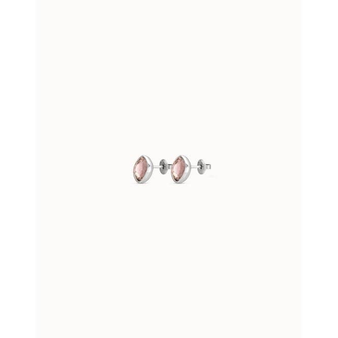 Mademoiselle Grey Faceted Crystal EarringsUNOde50PEN0790MTLGRS0U