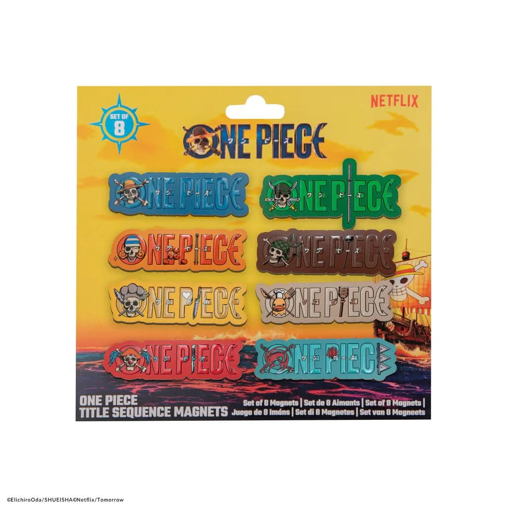 One Piece Set Of 8 One Piece Title Sequence Magnets CR3291
