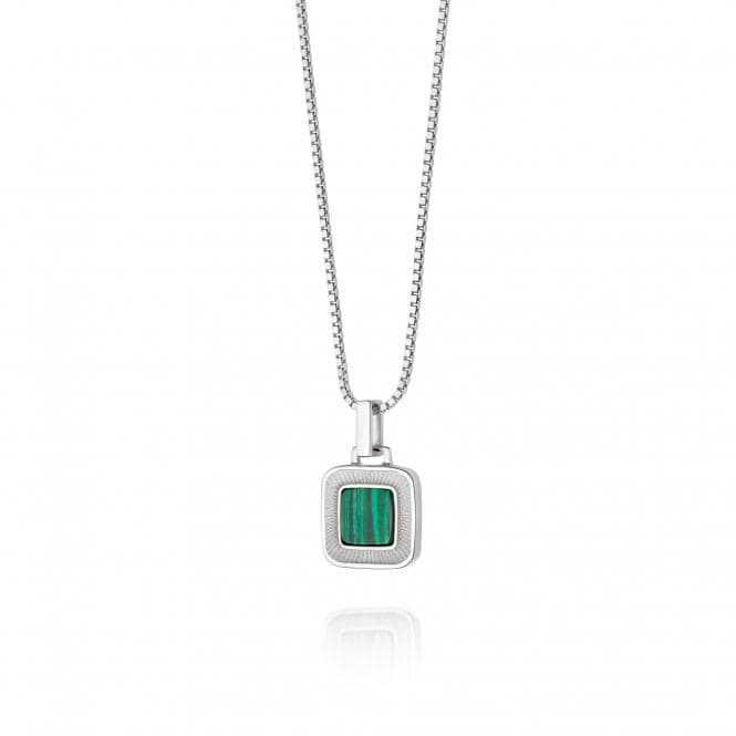 Malachite Palm Square Sterling Silver Necklace WN08_SLVDaisyWN08_SLV