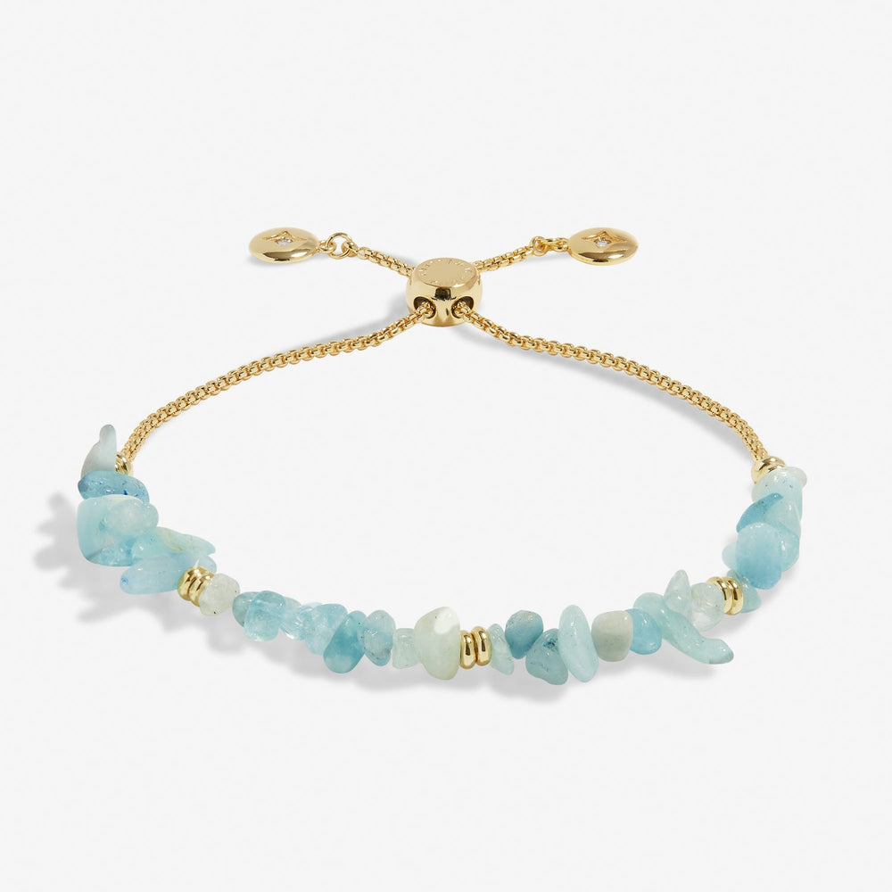 Manifestones Aquamarine Gold Plated Bracelet 7450Joma Jewellery7450