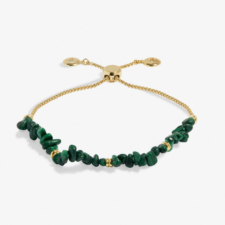 Manifestones Malachite Gold Plated Bracelet 7451Joma Jewellery7451