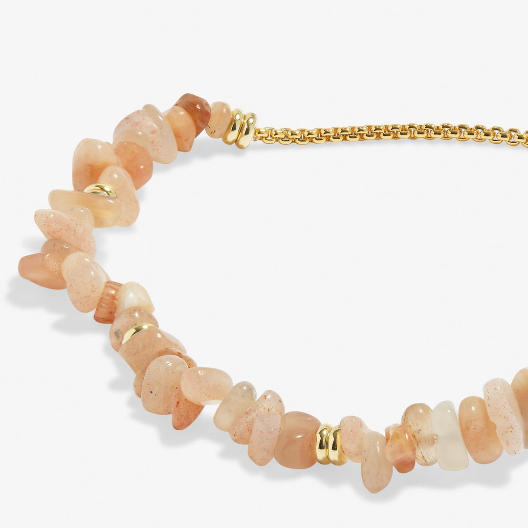 Manifestones Sunstone Gold Plated Bracelet 7448Joma Jewellery7448