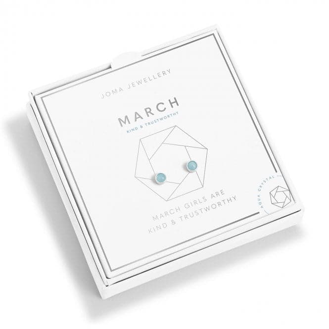 March Birthstone Boxed Earrings 5530Joma Jewellery5530