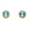 March Yellow Gold Plated Birthstone Earrings with Swarovski Crystal E1539BeginningsE1539