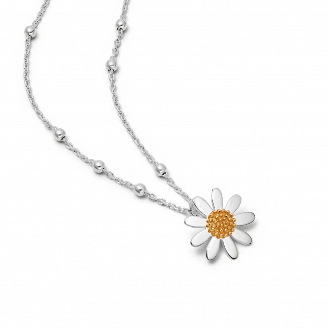 Marguerite Daisy Silver Necklace N4002_SLVDaisyN4002_SLV