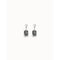 Marvellous Grey Faceted Crystal EarringsUNOde50PEN0891GRSMTL0U