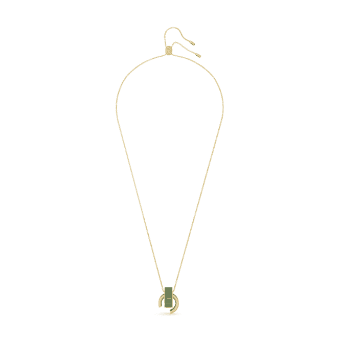 Matrix Baguette Cut Green Gold - tone Plated Pendant 5639629Swarovski5639629