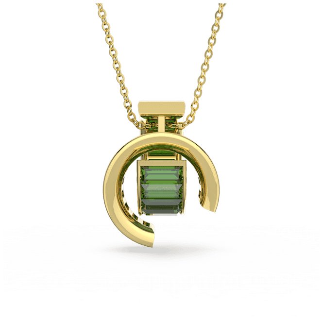 Matrix Baguette Cut Green Gold - tone Plated Pendant 5639629Swarovski5639629