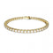 Matrix Gold - Tone Plated Round Cut White Tennis BraceletSwarovski5657662 L