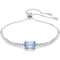 Matrix Mixed Cuts Blue Rhodium Plated Tennis Bracelet 5693412Swarovski5693412