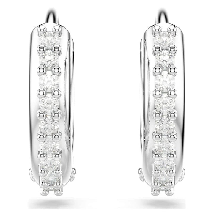 Matrix Rhodium Plated Hoop Earrings 5690670Swarovski5690670