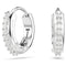 Matrix Rhodium Plated Hoop Earrings 5690670Swarovski5690670