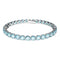 Matrix Rhodium Plated Round Cut Blue BraceletSwarovski5648929 L