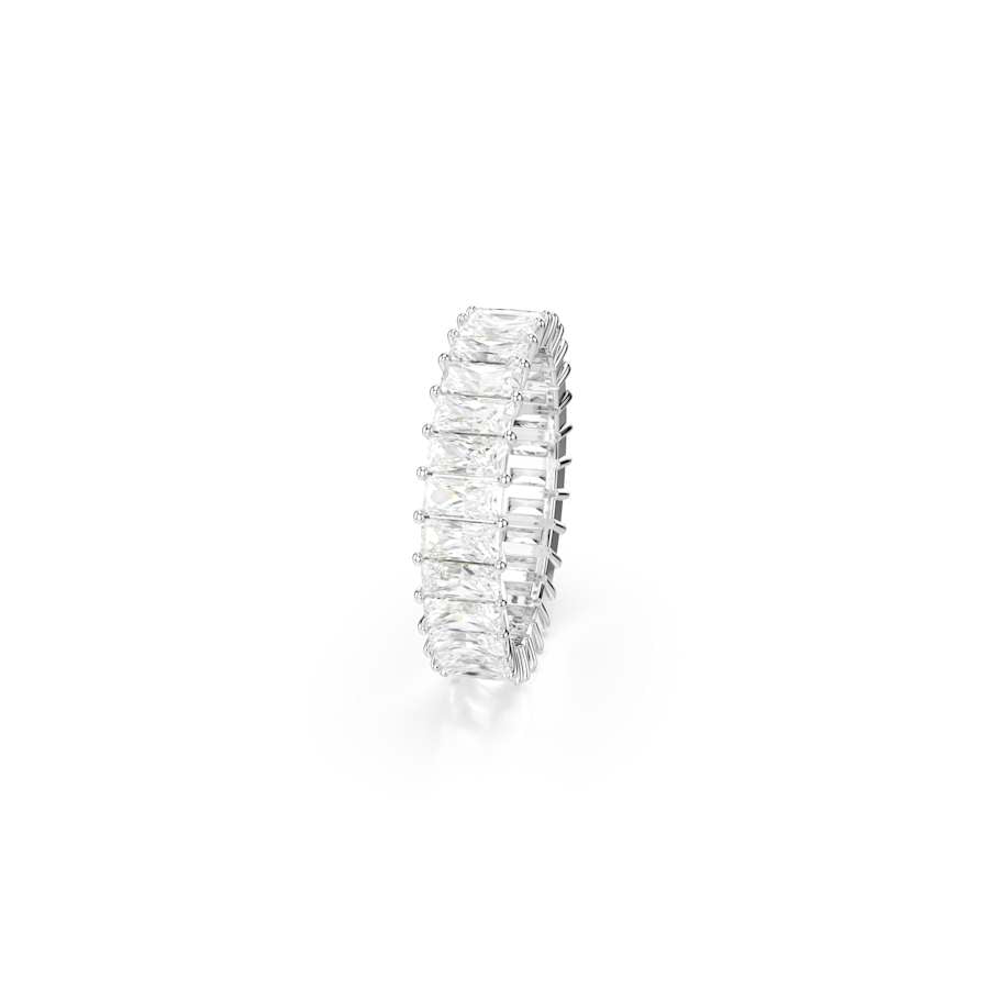 Matrix Rhodium Plated White Baguette Cut Crystal RingSwarovski5693406