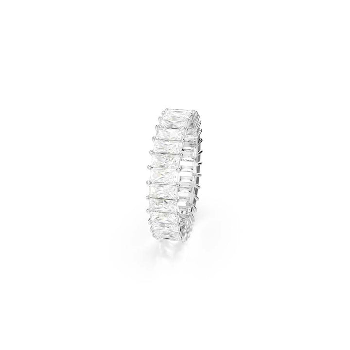 Matrix Rhodium Plated White Baguette Cut Crystal RingSwarovski5693406