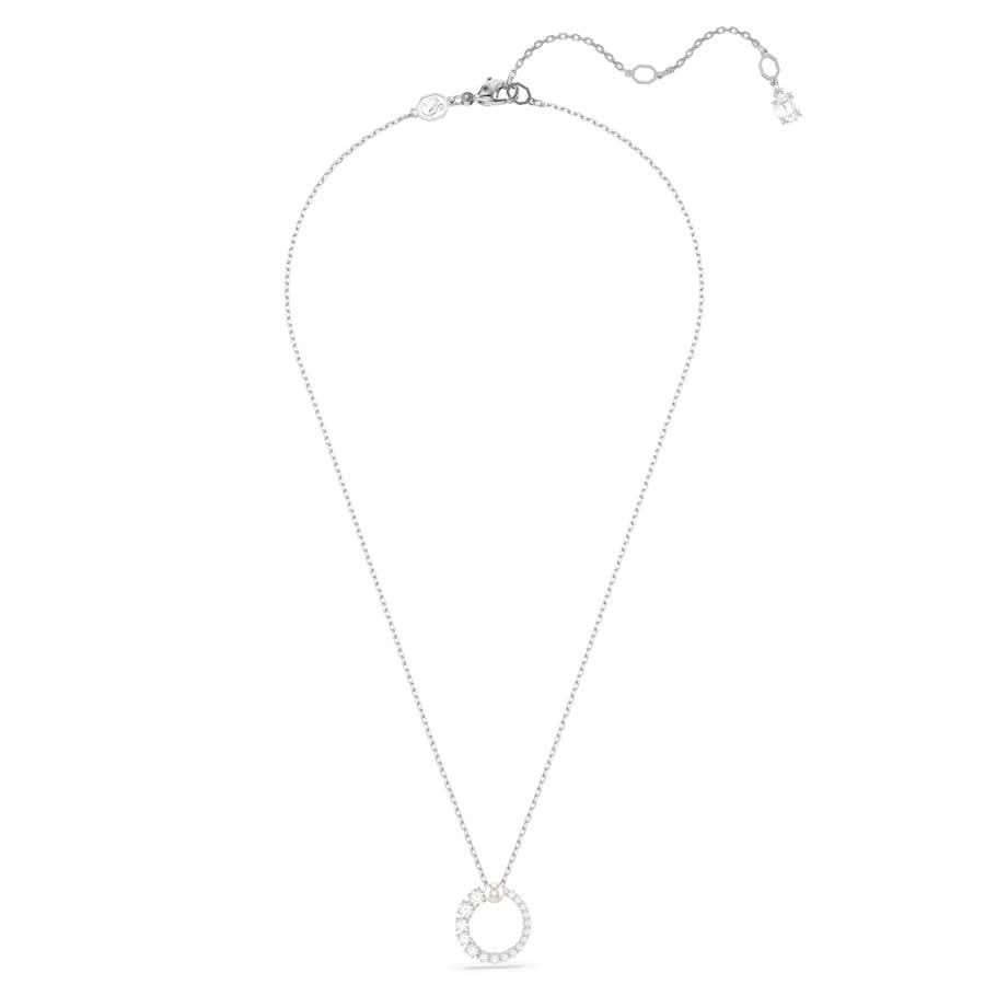 Matrix Rhodium Plated White Crystal Pearl Pendant 5688751Swarovski5688751