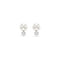 Matrix Rhodium Plated White Crystal Pearl Stud Earrings 5694225Swarovski5694225