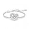 Matrix Rhodium Plated White Heart Bracelet 5648299Swarovski5648299