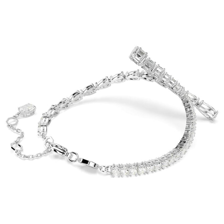 Matrix Rhodium Plated White Mixed Cuts Bracelet 5693154Swarovski5693154