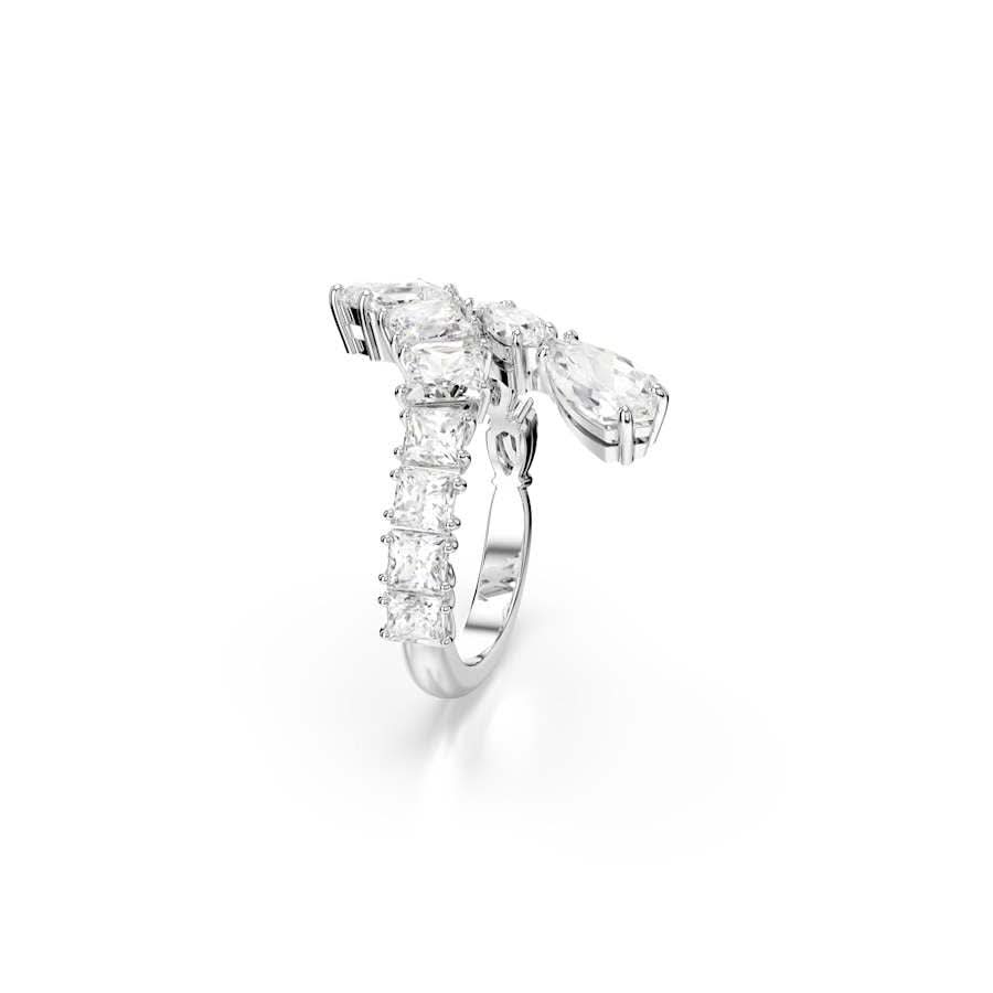 Matrix Rhodium Plated White Mixed Cuts Crystal RingSwarovski5705760