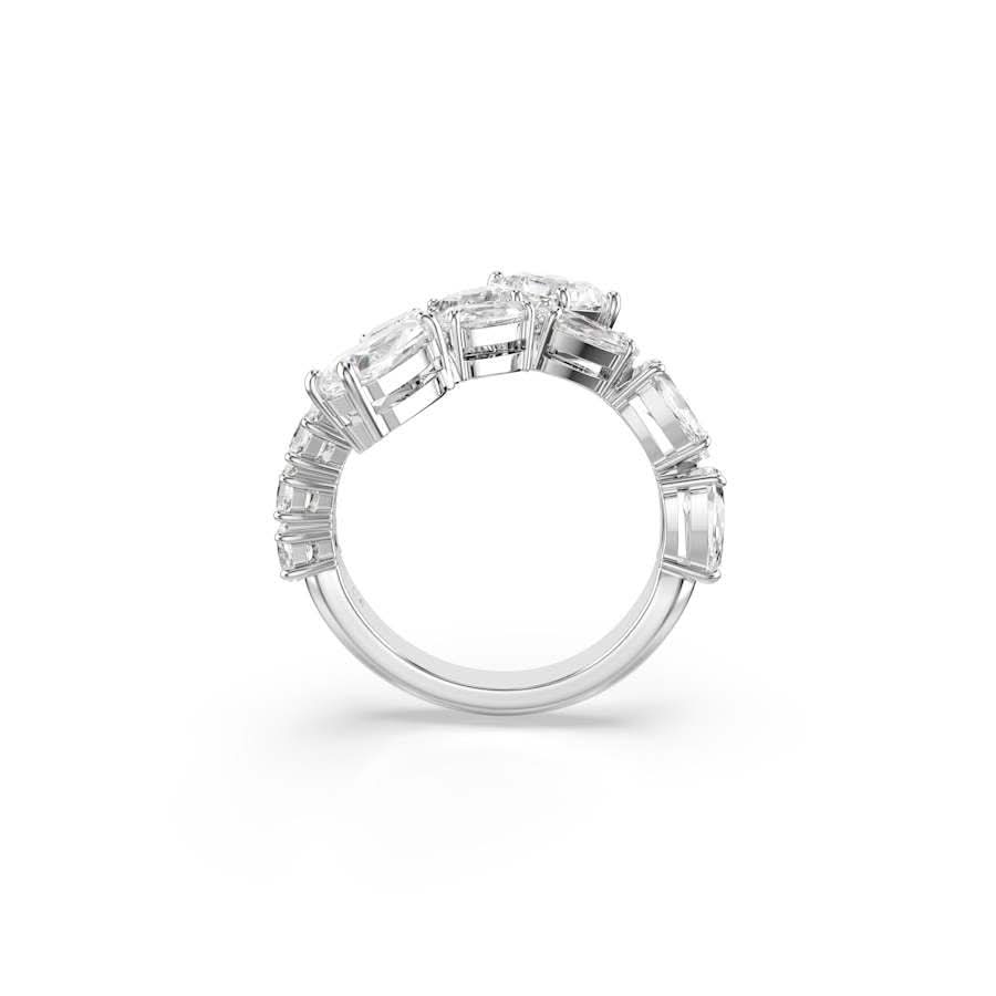 Matrix Rhodium Plated White Mixed Cuts Crystal RingSwarovski5705760