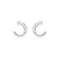 Matrix Rhodium Plated White Round Cut Hoop Earrings 5692260Swarovski5692260
