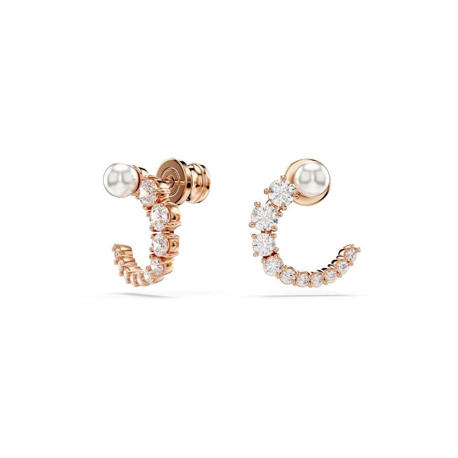 Matrix Rose Gold - tone Crystal Pearl Hoop Earrings 5692264Swarovski5692264