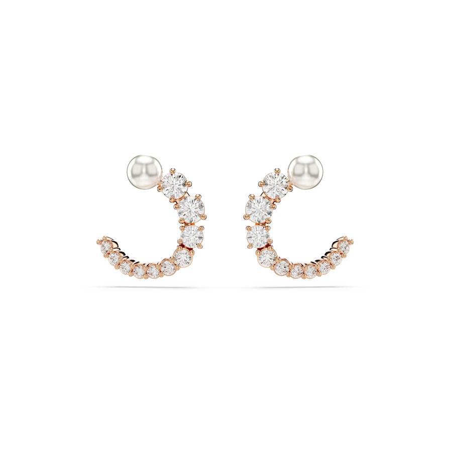 Matrix Rose Gold - tone Crystal Pearl Hoop Earrings 5692264Swarovski5692264