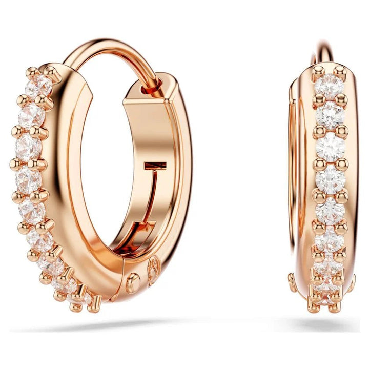 Matrix Rose Gold Tone Hoop Earrings 5690669Swarovski5690669