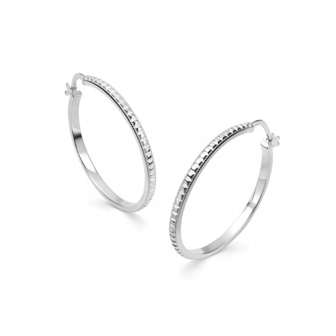 Maxi Studded Hoop In Silver Earrings E3108_SLVDaisyE3108_SLV