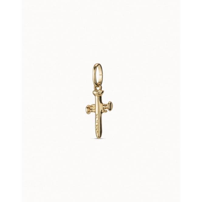 Medium Cross Golden Metal CharmUNOde50CHA0145ORO0000U