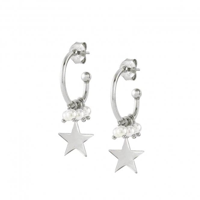Melodie Pearls Silver White Pearls Silver Star Earrings 147713/032Nominations147713/032