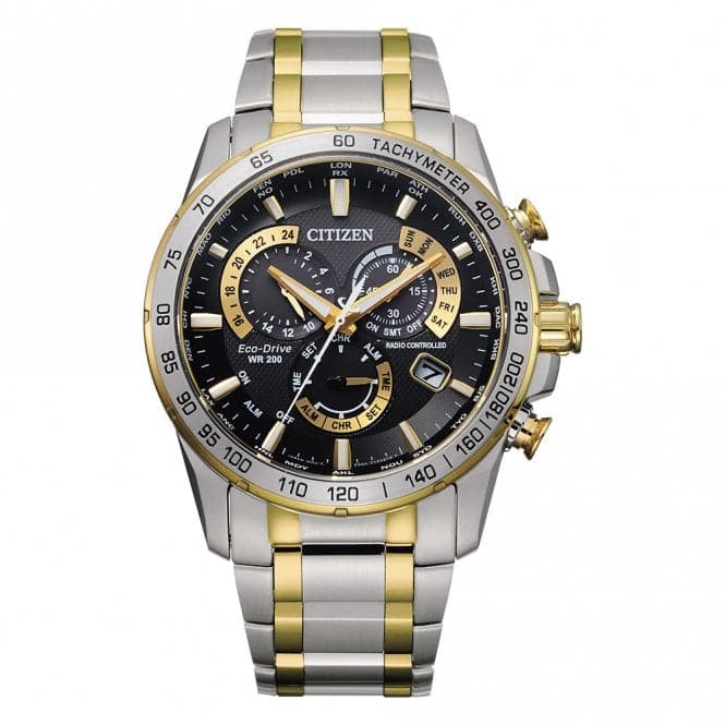 Mens Analogue Perpetual Chrono A.T Two Tone Watch CB5894 - 50ECitizenCB5894 - 50E