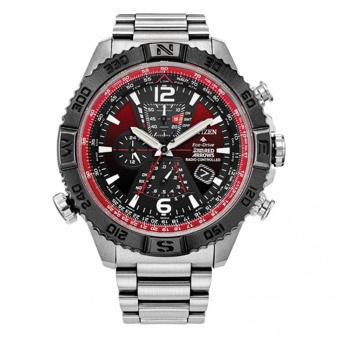 Mens Analogue Red Arrows Navihawk A.T Silver Tone Watch AT8226 - 59XCitizenAT8226 - 59X