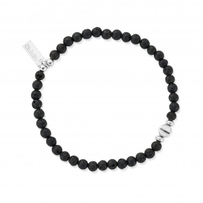 Men's Black Lava Bracelet SBBLBULMChloBoSBBLBULM