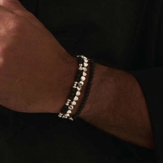 Men's Black Lava Bracelet SBBLBULMChloBoSBBLBULM