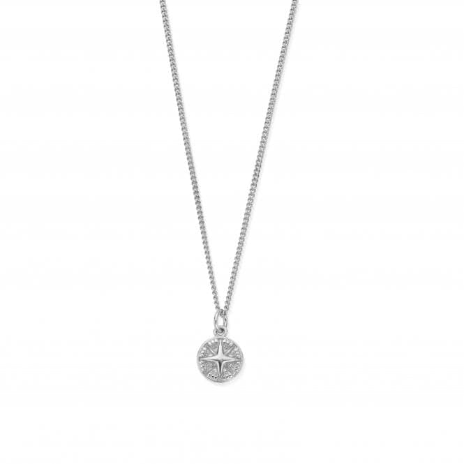 Men's Curb Chain Compass Necklace SNCC13236MChloBoSNCC13236M