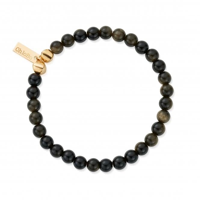 Men's Gold Golden Obsidian Bracelet GBGOMChloBoGBGOM