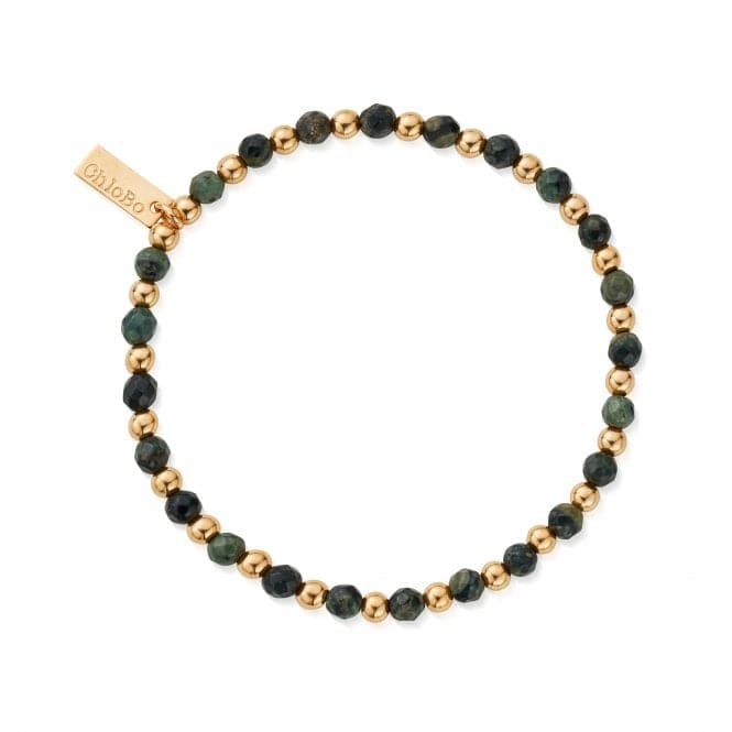 Men's Gold Kambaba Jasper Ball Bracelet GBKJBMChloBoGBKJBM