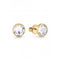 Mens Gold Plated 8mm White Crystal Stud Earrings UME01343YGGuess JewelleryUME01343YG