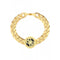 Mens Gold Plated Curb 21mm Black Gold 4G Detail BraceletGuess JewelleryUMB02114YGBKL
