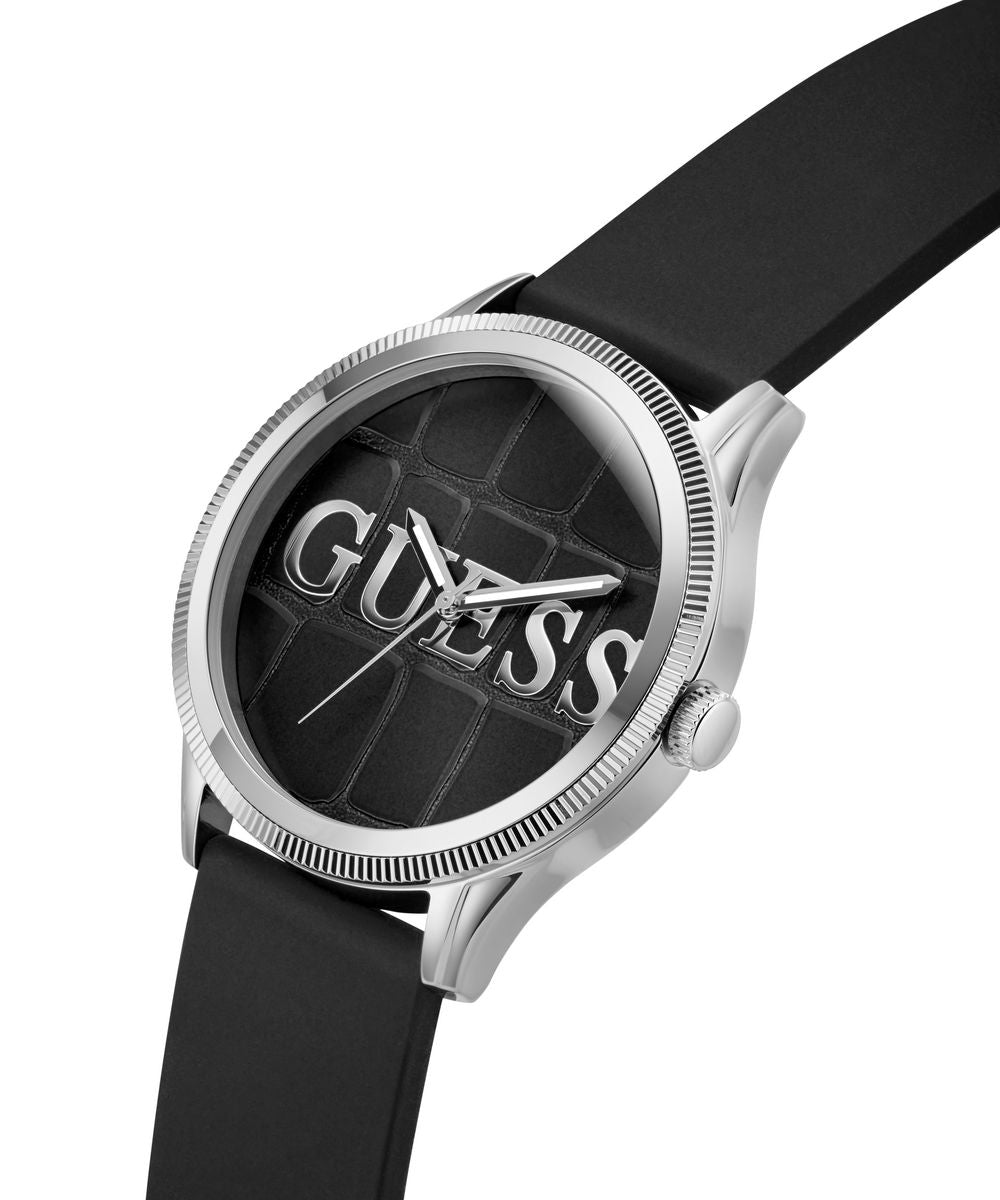 Men's Silver Black Reputation Watch GW0887G1Guess WatchesGW0887G1