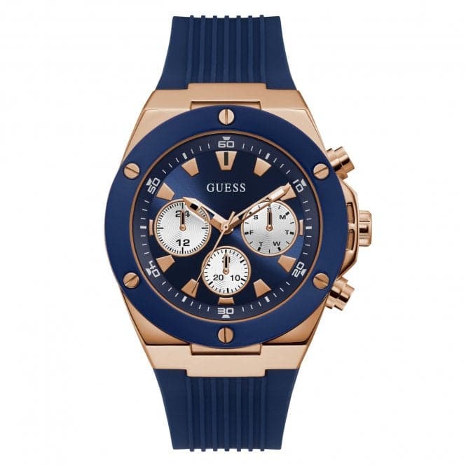 Mens Sport Stainless Steel Blue Watch GW0057G2Guess WatchesGW0057G2